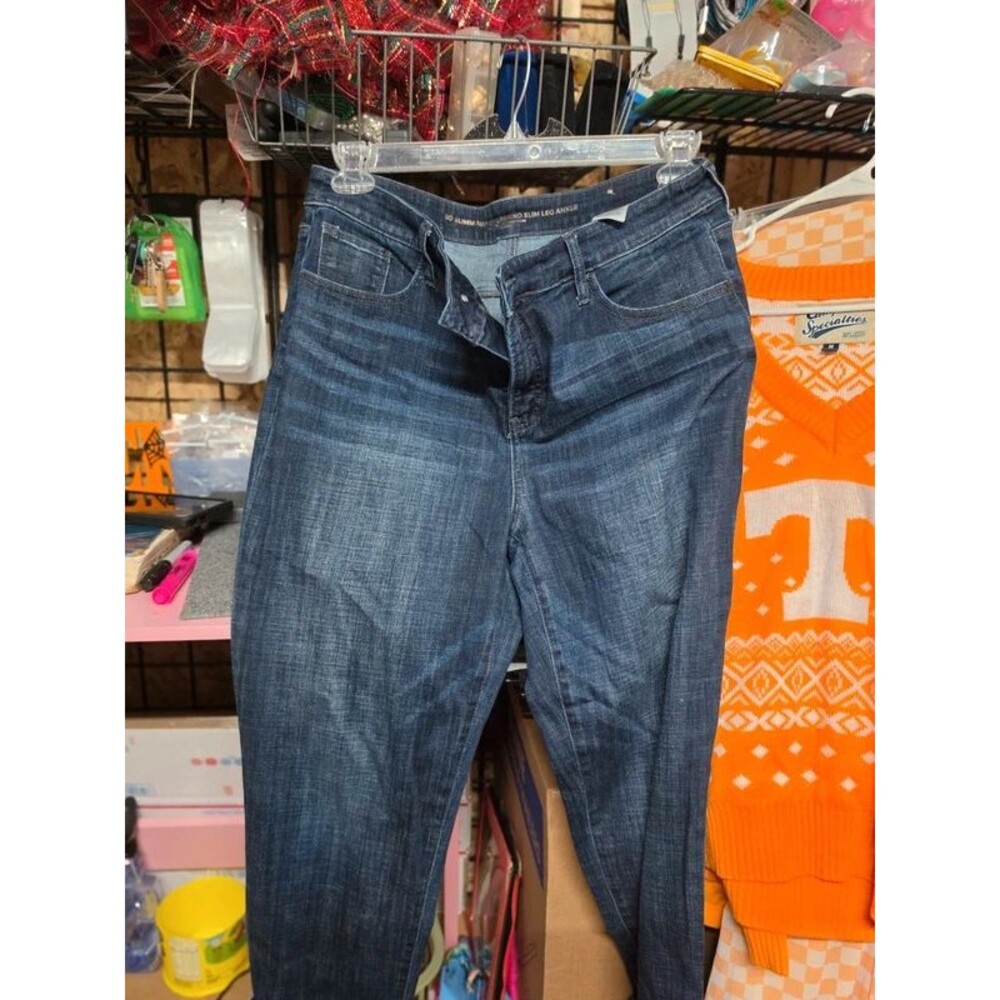 Chico's jeans with pearl accents on ankle L 2.5